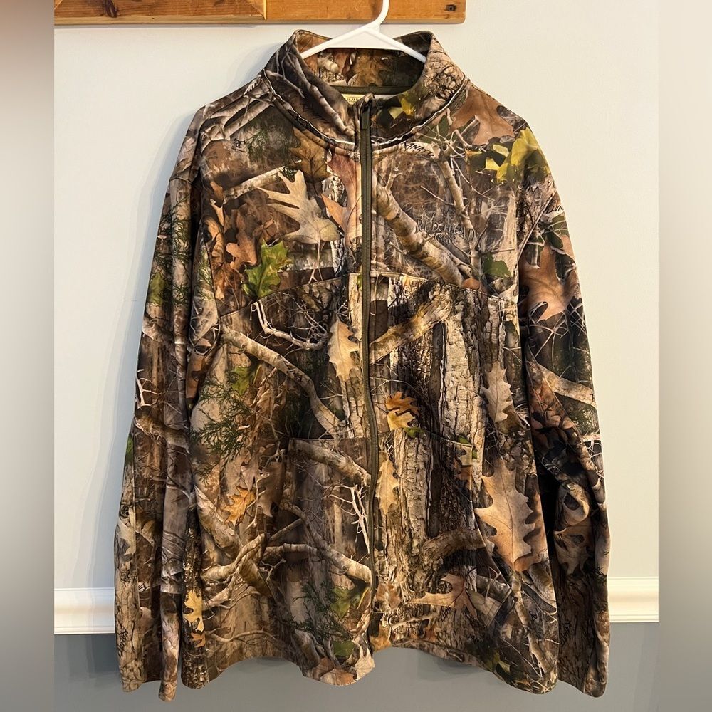 RedHead Brand Co Camo Full Zip Fleece Jacket XL Tall Hunting Outdoors